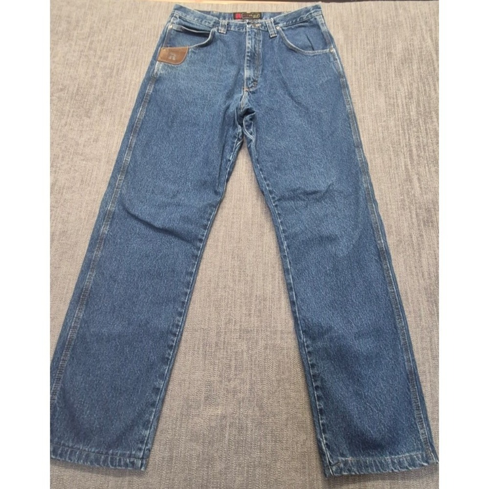 Wrangler Riggs workwear men's jeans 35x34 DuraShield denim Cotton  heavy duty‎